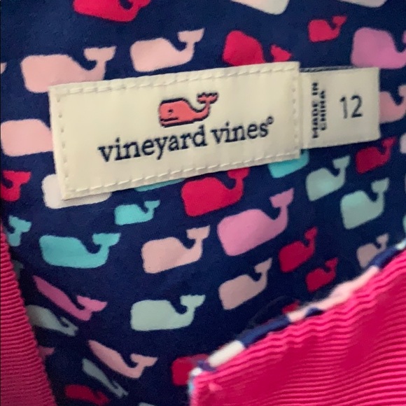 Girl’s Vineyard Vines Whale Shift Dress - Picture 3 of 3
